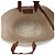 Céline Mini Panier Rattan Trionf Raffia Medium Classic Leaf Tote Bag Tan - vista 6