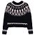 Loewe Strickpullover aus Wollmischung Navy Multi - Ansicht 4