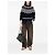 Loewe Strickpullover aus Wollmischung Navy Multi - Ansicht 5