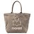 Borsa Tote Isabel Marant Small Logo Cotone Khaki Scuro