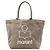 Borsa Tote Isabel Marant Small Logo Cotone Khaki Scuro - vista 4