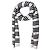Dolce & Gabbana Sciarpa skinny tour de cou a righe bianco e nero