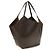 Brunello Cucinelli Bolsa de ombro Bos Taurus em couro de bezerro castanho - vista 2