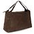 Brunello Cucinelli Borsa a tracolla in pelle scamosciata marrone - vista 2