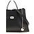 Alexander Mcqueen Borsa a tracolla Bos Taurus in pelle di vitello nera - vista 4