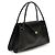 Versace Borsa a tracolla Bos Taurus in pelle di vitello nera - vista 2