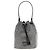 Prada Borsa Bucket Crystal Satin Marrone Pelle Saffiano