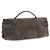 Brunello Cucinelli Borsa in pelle scamosciata marrone - vista 3