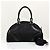Prada Borsa Tote Bowling in nylon con logo, borsa a tracolla nera - vista 4