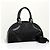 Prada Borsa Tote Bowling in nylon con logo, borsa a tracolla nera - vista 5