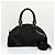Prada Borsa Tote Bowling in nylon con logo, borsa a tracolla nera - vista 6