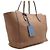 Gucci Borsa a Tracolla Shopper Swing Medium in Pelle Beige - vista 3