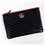 Clutch Gucci Marmont in pelle nera - vista 4