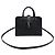 Autre Marque Borsa a spalla Monogram Cabas in pelle di vitello Gold Small Nera