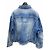 Balenciaga Denimjacke mit BB-Logo - Ansicht 3