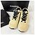 Chanel Sneakers in camoscio beige con logo CC - vista 2