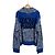 Kenzo Fisherman Logo Strickcardigan Blue - Ansicht 4