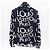 Louis Vuitton Letters Galaxy Regular Seidenhemd Schwarz Weiß - Ansicht 3