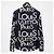Louis Vuitton Letters Galaxy Regular Seidenhemd Schwarz Weiß - Ansicht 4