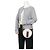 Gucci Borsa a tracolla mini Ophidia GG Round Chain White - vista 12