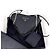 Prada Mini borsa a tracolla con catena Triangle in Saffiano Nero