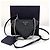 Prada Mini borsa a tracolla con catena Triangle in Saffiano Nero - vista 3