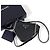 Prada Mini borsa a tracolla con catena Triangle in Saffiano Nero - vista 4