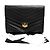 Chanel Clutch con patta Chevron Nero
