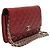 Chanel Borsa a tracolla WOC Wallet on Chain in vernice rossa - vista 4