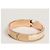 Hermès Bracciale Rigido Blanc Narrow Cream Rose Gold - vista 3