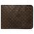 Borsa Business Portfolio Louis Vuitton Monogram Poche Documents Marrone