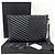 Autre Marque Clutch matelassé Chevron Gold New Medium Black - vista 3
