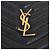Autre Marque Clutch matelassé Chevron Gold New Medium Black - vista 7