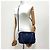 Prada Borsa a tracolla trapuntata in nylon con logo triangolare Navy - vista 3