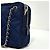 Prada Borsa a tracolla trapuntata in nylon con logo triangolare Navy - vista 7