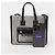 Burberry Freya Mini Two-Tone Canvas Leather Tote Bag Schwarz - Ansicht 12