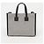Burberry Freya Mini Two-Tone Canvas Leather Tote Bag Schwarz - Ansicht 4