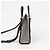 Burberry Freya Mini Two-Tone Canvas Leather Tote Bag Schwarz - Ansicht 6