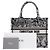 Borsa tote piccola Dior marrone jacquard