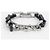 Louis Vuitton Bracciale a catena Monogram Nero Argento - vista 5