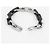 Louis Vuitton Bracciale a catena Monogram Nero Argento - vista 9
