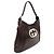Gucci Borsa a tracolla hobo in pelle GG Interlocking - vista 2