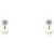 Chanel Pearl Drop Ohrringe Silber