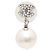 Chanel Pearl Drop Ohrringe Silber - Ansicht 2