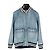 Céline Teddy-Jacke aus gewaschenem Denim