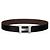 Hermès Wendegürtel Classic Black Brown Matte Silver stamp : - Ansicht 2