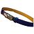 Hermès Cinturón Kelly Blue Silver