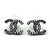 Chanel Orecchini in perle e cristalli con logo CC - vista 4