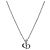Dior Cubic CD Silver Halskette