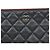 Chanel Clutch in pelle caviar nera - vista 6